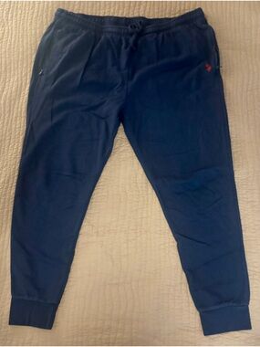 U.S. Polo Assn. Navy Sweatpants with Red Logo